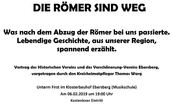 Read more about the article Die Römer sind weg
