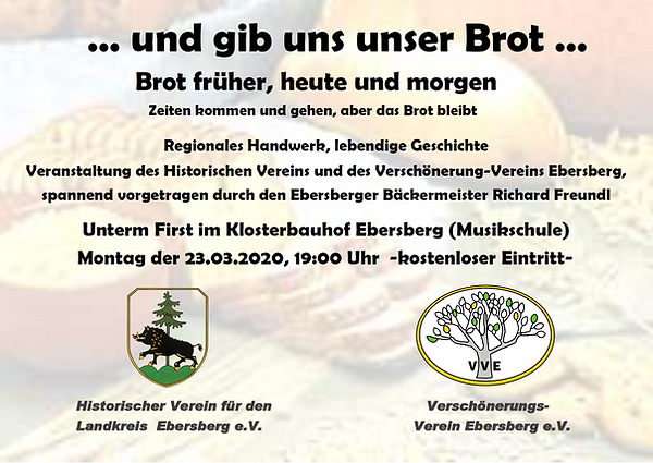 Read more about the article Vortrag – und gib uns unser Brot…
