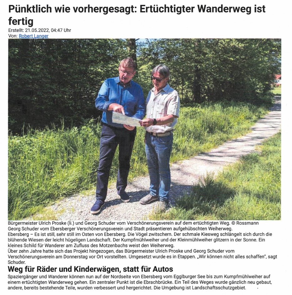 Read more about the article VVE Wegebau. Neues Teilstück fertiggestellt